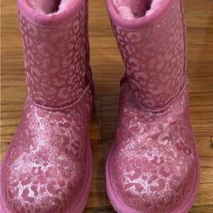 UGG Kids Pink Leopard Boots
